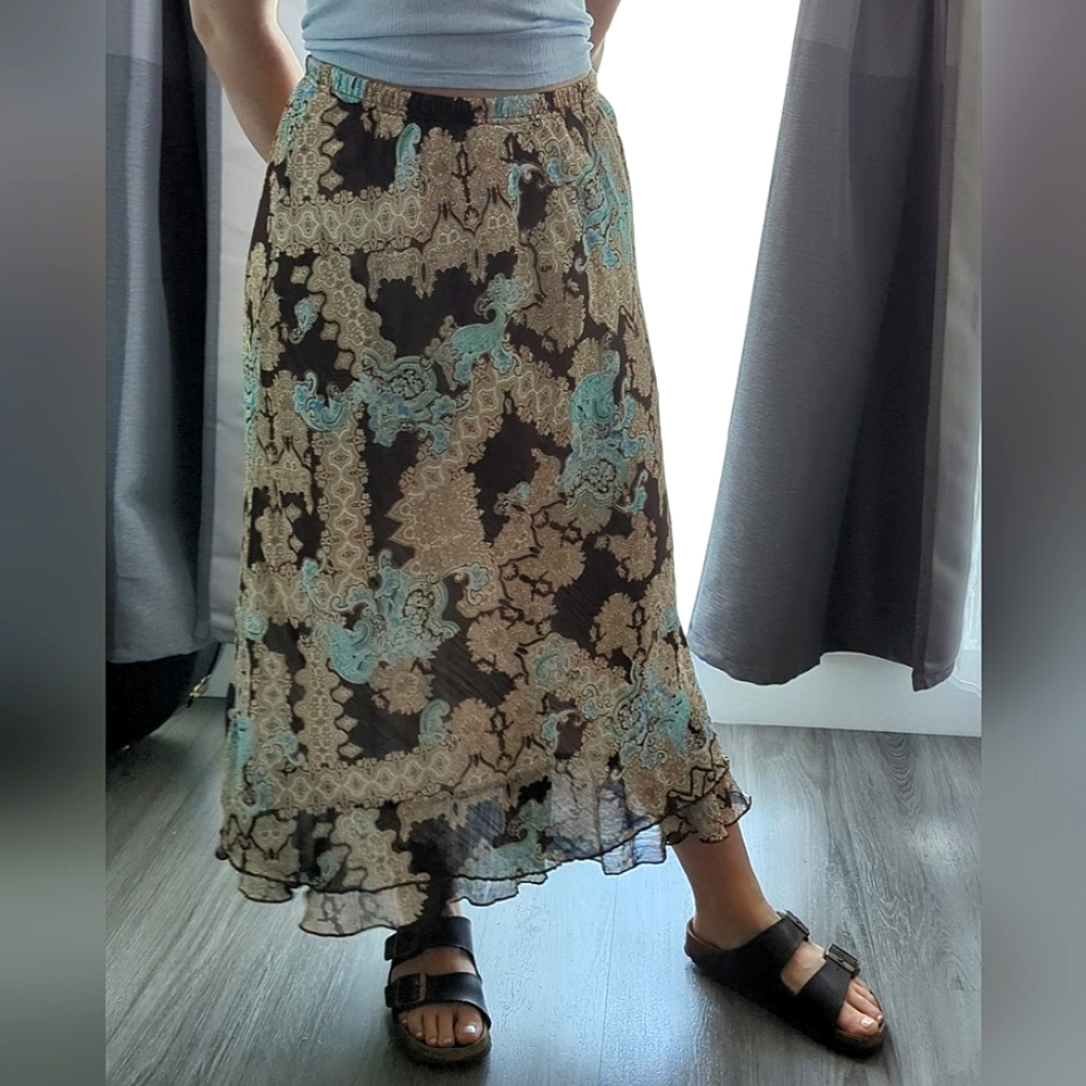 Y2K Paisley Skirt